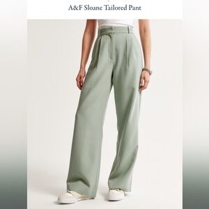 A&F Sloane Tailored Pant in Sage Green | US 4 / size 27